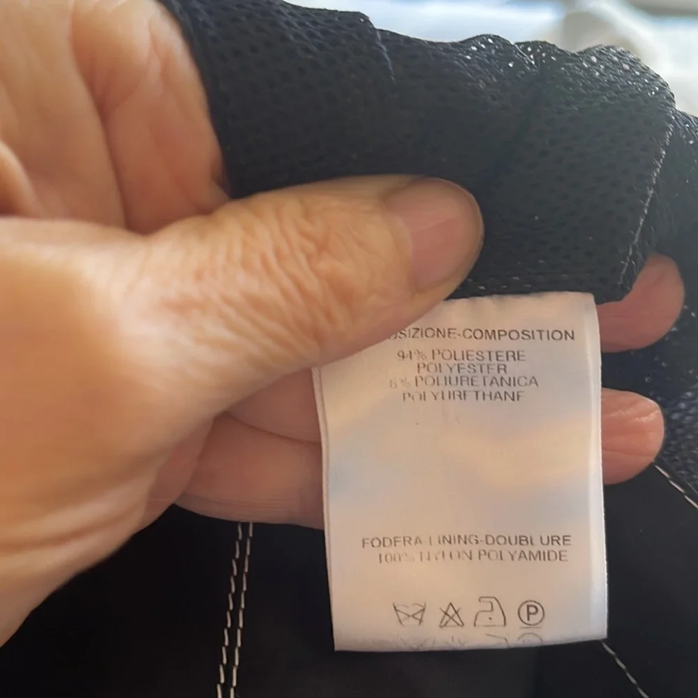 Gucci Women’s Black Swim Shorts with White Contrast Stitching